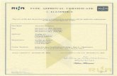 RljFl TYPE APPROVAL CERTIFICATE - Trafag AG · RljFl TYPE APPROVAL CERTIFICATE @ N. ELE335818CS This is to certify that the product below is fouÜd to be in compli@nce with the applicable