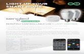 LIGHT UP YOUR SMART HOME · With Element, controlling brightness and lighting mood plus creating programmable scenarios is child‘s play. The light can be dimmed by using the app