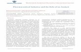 Pharmaceutical Industry and the Role of an Analyst · Pharmaceutical Industry and the Role of an Analyst Med & Analy Chem Int J Pharmaceutical Industry and the Role of an Analyst