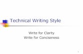 Write for Clarity Write for Concisenessholms.faculty.writing.ucsb.edu/107T_writing concisely_SBCC.pdfConciseness—Emphasize the Important Ideas What are you trying to say? Position