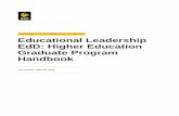 Educational Leadership EdD: Higher Education Graduate ... · The Higher Education Core Examination is focused on the five courses comprising the Higher Education Core. It is a five-hour