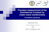 Precision measurement of the Gravitational Constant by ...static.sif.it/SIF/resources/public/files/congr14/mc/Rosi.pdf · Precision measurement of the Gravitational Constant by matter-wave