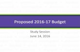 Proposed 2016-17 Budget - Pasco School District · 2016-17 Budget Calendar •Jan –May Senior staff budget planning •March 29 Legislative session ends •June 14 Study session