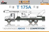MANUFACTURING COMPAN T 175A · T 175A ey-Account Information T 175A Copyright RUTHMANN, 2013 HEIGHT performance T 175A Summary of advantages Over 52’ of side reach Operator controlled