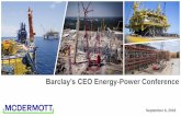 Barclay’s CEO Energy-Power Conferences22.q4cdn.com/787409078/files/doc_presentations/... · broke ground on the EPC scope The scope of work includes EPC for the cracker that will