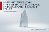 HENDERSON...Henderson International Income Trust plc Annual Report 2019 The image on the front cover is based on the Willis Tower, Chicago. General Shareholder Information AIFMD disclosures