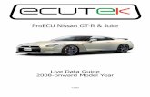 ProECU Nissan GT-R & Juke - Linney – Tuning Technology · ProECU Nissan GT-R & Juke Live Data Guide 2008-onward Model Year v1.03 . Page 1 Live Data Display ProECU Nissan GTR can