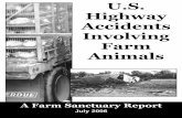 U.S. Highway Accidents Involving Farm Animals · 2 although a vast majority of farm animals in the U.S. are transported solely by truck, the USDA has chosen not to regulate truck