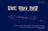 Curved Tooth Couplings High-Speed Series...DIN 3962 High quality standard in terms of concentri-city and balance quality Quenched and tempered alloy steel Crowned external gear teeth