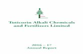 Tuticorin Alkali Chemicals and Fertilizers LimitedTUTICORIN ALKALI CHEMICALS AND FERTILIZERS LIMITED ANNUAL REPORT 2016 - 17 1 NOTICE NOTICE is hereby given that the 44th Annual General