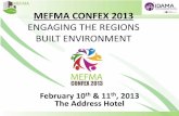MEFMA CONFEX 2013mefma.org/images/stories/pdf/Confex2013Pres-Day2.pdf · 2014-05-14 · MEFMA CONFEX 2013 ENGAGING THE REGIONS BUILT ENVIRONMENT February 10th & 11th, 2013 ... Retail