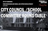 City Council / School Committee Round Table · PERKINS EASTMAN TOBIN MONTESSORI/VASSAL LANE SCHOOLS PROJECT 10 • 1.25 Million Gallon Storm Water Tank • Bioswales and Rain Gardens