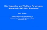 Fish, Vegetation, and Wildlife as Performance Measures in ......Fish, Vegetation, and Wildlife as Performance Measures in Gulf Coast Restoration Andy Nyman School of Renewable Natural