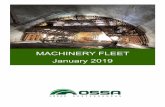 MACHINERY FLEET January 2019 · compressor description manufacturer model no. ompressor atlas op o ga55plus 2 ga 90ap 1 i.rand ssr-110 1 ssr-ml-110 11 ssr-ml-150 2 ssr-ml-75 1 kaeser