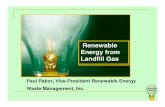 Renewable Energy from Landfill Gas · gas pricing schedule that shares these values Define gas quality specifications and responsibilities with priority to landfill compliance Share