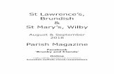 St Lawrence’s, Brundish St Mary’s, Wilby · Doors open at 7 pm, Saturday, 13th October at Brundish Village Hall. Always a very enjoyable and intimate occasion which, this year,