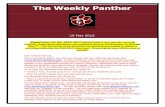 The Weekly Panther...The Weekly Panther 19 May 2016 Registration for the 2016-2017 school year is now open for returning students. Registration information was emailed to parents and