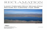 Lower Colorado River Stream Flow Records for Calendar Year ... · Lower Colorado River Stream Flow Records for Calendar Year 2008 . U.S. Department of the Interior Bureau of Reclamation