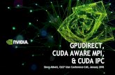 GPUDIRECT, CUDA AWARE MPI, & CUDA IPC · & CUDA IPC. 2 AGENDA What is GPU Direct? CUDA Aware MPI Advanced On Node Communication. 3 SUMMIT NODE OVERVIEW. 4 CPU 0 256 GB (DDR4) SUMMIT
