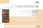 DIRECTORATE GENERAL FOR INTERNAL POLICIES · 2017-11-09 · the general terms “mandatory mediation” and “voluntary mediation” without specifying their different characteristics