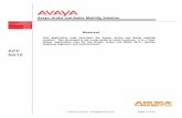 Avaya, Aruba and Nokia Mobility Solution AbstractAvaya, Aruba and Nokia Mobility Solution Abstract This application note describes the Avaya, Aruba and Nokia mobility solution. This