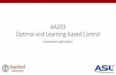 AA203 Optimal and Learning-based Control - Stanford ASLasl.stanford.edu/aa203/pdfs/lecture/lecture_2.pdf · Lagrange multipliers Interpretations: 1. The cost gradient ∇!(1∗)belongs