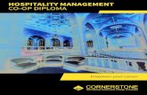 HOSPITALITY MANAGEMENT CO-OP DIPLOMA · The Hospitality Management Co-op Diploma introduces aspects of the tourism and hospitality industry which are essential for those looking to