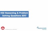 KS2 Reasoning & Problem Solving Questions 2017...solving questions suitable for KS2 classes. These are the questions that we have been putting out each day in March 2017 on Twitter