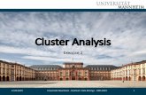 DM Exercise 2 Clustering Slides HWS19-V1 · 2019-09-10 · 12.09.2019 Universität Mannheim -Paulheim: Data Mining I -HWS 2019 3. K-Means Clustering •Partitionalclustering approach