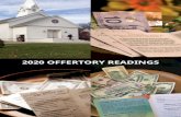 2020 OFFERTORY READINGS · 2020-02-17 · three FM radio stations in the Midwest that serve a market of more than 100,000 people on a daily basis. In 2018, Andrew completed his doctorate