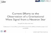 Current Efforts to the Observation of a Gravitational …qcs2017/20/y_m_kim.pdfQCS2017 @ YITP (2017.02.20~22) Current Efforts to the Observation of a Gravitational Wave Signal from