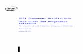 ACPI Component Architecture Programmer Reference · Web viewACPI Component Architecture User Guide and Programmer Reference OS-Independent Kernel Subsystem, Debugger, and Utilities