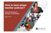 How to best shape teacher policies?...Not everywhere where induction programmes are accessible do teachers use them Percentage of lower secondary teachers with less than 3 years experience