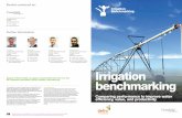 Irrigation · Irrigation benchmarking Comparing performance to improve water efficiency, value, and productivity Designed & produced by Visualidentity.co.uk Printed by Taylor Bloxham
