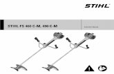 STIHL FS 460 C-M, 490 C-M - Tedbar Tinker Hire downloads/brush-cutter-fs490.pdf · knob, throttle trigger lockout and throttle trigger – the throttle trigger must return automatically