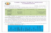 TAMIL NADU PUBLIC SERVICE COMMISSIONs3-eu-central-1.amazonaws.com/bankersdaily/wp... · (C) CERTIFICATE OF PHYSICAL FITNESS Applicants selected for appointment to the posts will be