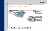 Ring nuts & Ring screws DIN 580 and DIN 582catalogus.dulimex.nl/files/Brochure Ring nuts and ring screws.pdfSteel-forged DIN 580 ring screws and DIN 582 ring nuts are used amongst