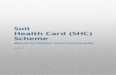 Soil Health Card (SHC) Schemedarpg.gov.in/sites/default/files/Soil Health Card_0.pdfThe purpose of this Development Manual for Soil Health Card (SHC) Scheme is to create an enabling