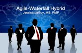 Agile-Waterfall Hybrid - PMI Metrolina · Agile Basics • Individuals and interactions over processes and tools • Working software over comprehensive documentation • Customer