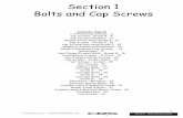1 Bolts and Cap Screws - Crest Midwest 1 crestmidwest.com • Crest Industries, Inc. Section 1 - Bolts and Cap Screws 5 Hex Screws 180,000 min. P.S.I. Tensile Zinc Dicromate Plated