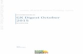 GK Digest October 2015 - PrepKit for IBPS, SBI RRB exams by … Digest Oct 2015.pdf · 2015-11-04 · GK Digest October 2015 Page 3 Politics International Affairs Japan-US-India trilateral