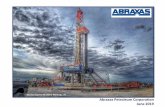Abraxas Petroleum Corporation June 2019 · 2019-06-10 · Abraxas has identified 270 net potential drilling locations assuming 1,320’ (160-acre spacing), and 542 net potential locations