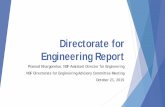 Directorate for Engineering Report - NSF · 10/21/2015  · Directorate for Engineering Report Pramod Khargonekar, NSF Assistant Director for Engineering NSF Directorate for Engineering