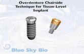 Overdenture Chairside Technique for Tissue Level Implant · Overdenture Chairside Technique for Tissue Level Implant. Remove the screwdriver assembly. Insert the Hex Driver within