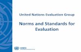 Norms and Standards for Evaluation · Funds & programmes: ITC UNCDF UNICEF UNCTAD UNHCR UNDP UN-Women UNEP UN-Habitat UNODC UNFPA UNRWA UNV WFP (14) Specialized agencies: FAO ICAO