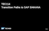 Transition Paths to SAP S/4HANA...SAP S/4HANA Core SAP GUI AnyDB / SAP HANA SAP ERP Core Software Update Manager (SUM) with Database Migration Option (DMO) SAP S/4HANA On-premise Edition
