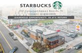 Starbucks - 2021 Cumberland Ave, Knoxville, TN 37916 · • Starbucks saw Q4 comparable store sales up 5% globally, led by 6% comp growth in the United States • Trophy college town