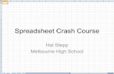 NETST Standards Addressed - Brevard Public Schoolstechtraining.brevardschools.org/BETC2007/Stepp_Spreadsheet Crash Course.pdf · NETST Standards Addressed • I. Teachers demonstrate