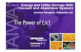 Energy and Utility Savings With Vacuum and Abatement ...semicontaiwan.org/en/sites/semicontaiwan.org/files/docs/edwards_jb_1_0.pdf · Conclusion – Benefits of Green Mode • During