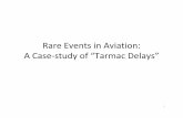 Rare Events in A Case study of “Tarmac Delays” · A Case‐study of “Tarmac Delays” ... History • 1999: Northwest Airlines stranded passengers on tarmac at Detroit. –